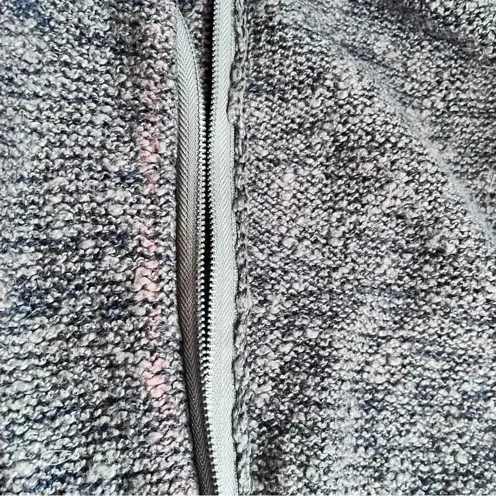 Jamison For Scoop NYC Green Marled Studded Zip Up Cardigan Sweater Size S - Picture 11 of 14